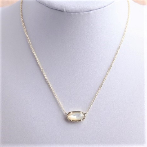 Kendra Scott Elisa White Mother of Pearl Necklace